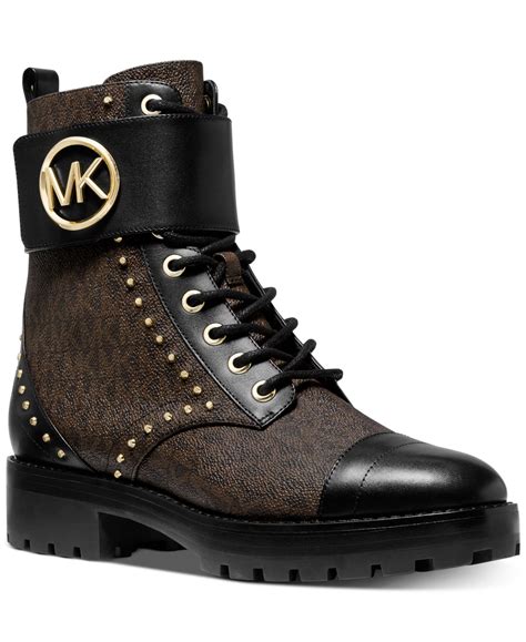 michael kors black boots womens|brown waterproof michael kors boots.